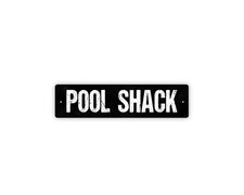 Pool Shack Metal Sign Pool House Decor Backyard Pool Wall Art Cabana Outdoor Acc