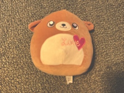 Squishmallow - Duffy Brown Puppy Dog Love Heart Valentine's Stuffed 8  Plush
