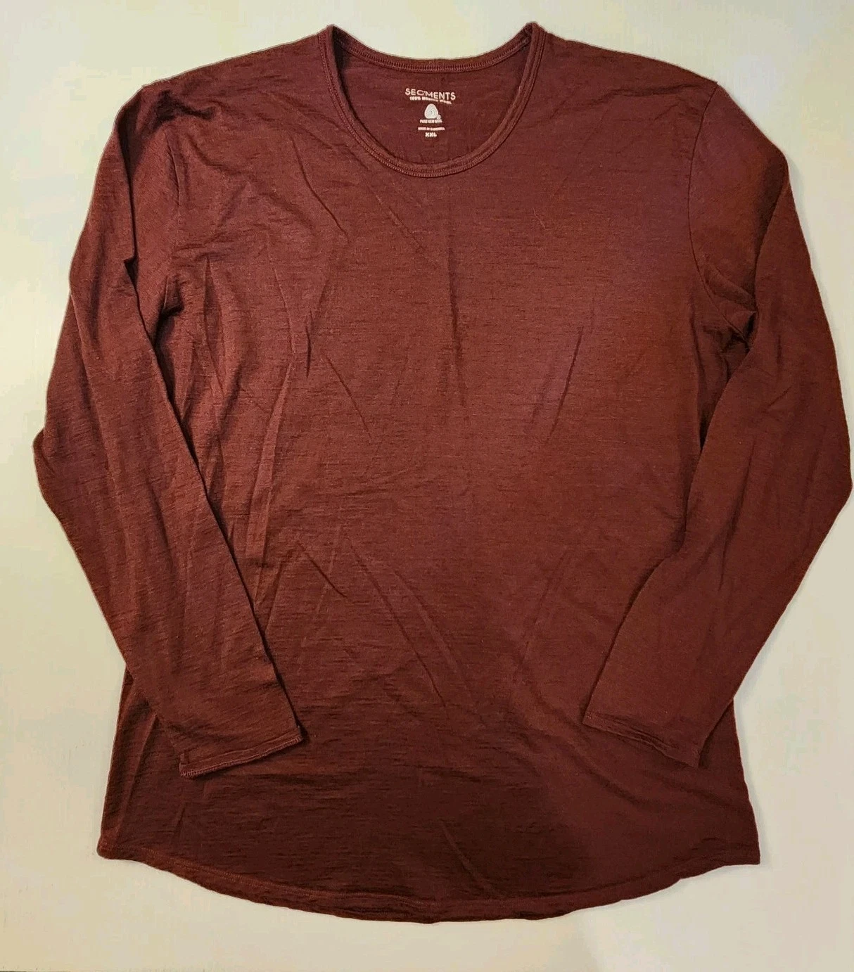SEG'MENTS 100% Merino Wool Base Layer Top Long Sleeve Womens XXL Maroon Red
Opens in a new window or