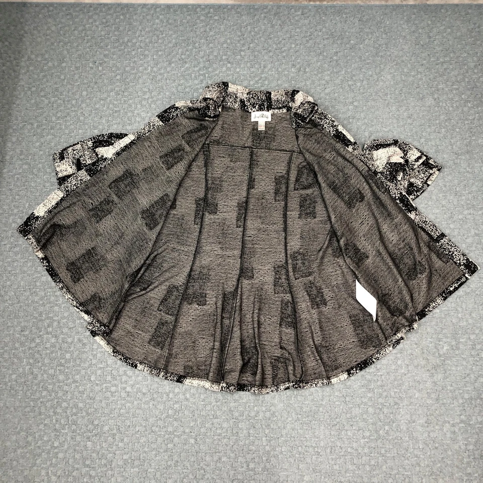 Camisa Joseph Ribkoff Mujer XL Negra Blanca Túnica Alta Baja Manga 3/4 Cuello Foto 3 de 4