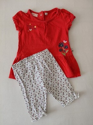 Sommerset Gr. 74 Capri Leggings Shirt Tunika Marienkäfer Babykleidung Liegelind