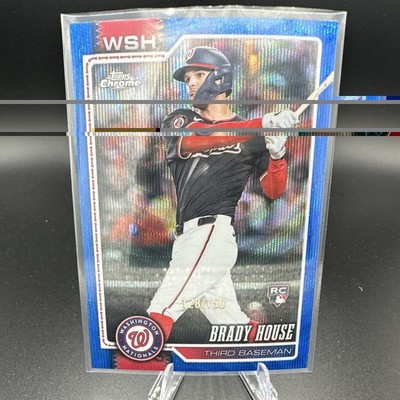 Brady House Topps 2026 Heritage #153 Chrome Blue Refractor RC /150