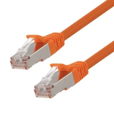 Ethernet Patch Cable CAT6, F/UTP, 26AWG, 2 Ft,  5 pack, Orange