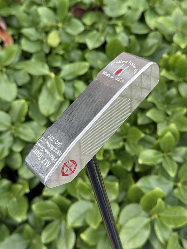 RH SEEMORE PLATINUM M7 TOUR CENTER-SHAFTED 36" PUTTER, HEADCOVER Garsen Grip - Image 3 of 4