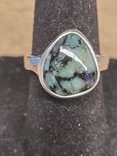 925 Raw Emerald Ring Size 5 90032