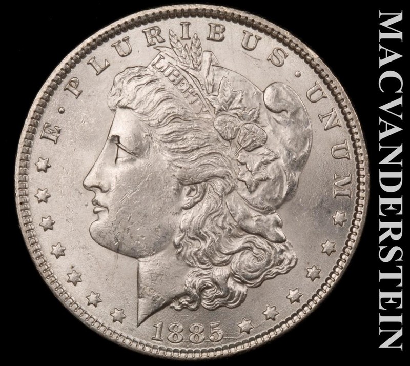 1885 Silver Morgan Dollar - Choice Gem Brilliant Unc+++  Lustrous  #L7932