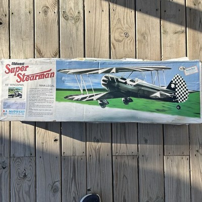 Midwest SUPER STEARMAN 65” Wingspan IMAA Legal Airplane Kit
