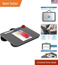 Lightweight Multi-Tasking Lap Desk with Built-in Pencil Tray for 15" Laptops
