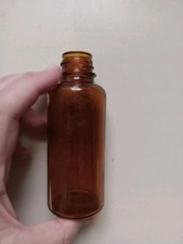 Vintage Brown Glass Bottle ?MEDICINE? NO LABEL OR LID