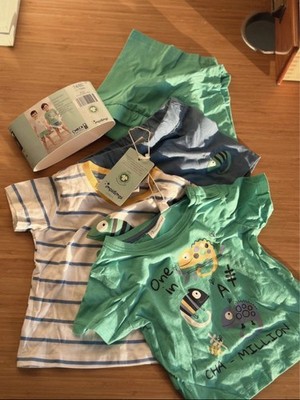 2er-Set Schlafanzug impidimpi 74/80 Junge Baby Kind NEU mit Etikett