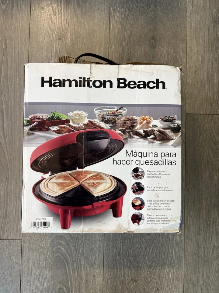 Hamilton Beach Quesadilla Maker - Red - 25409 - Image 3 of 4