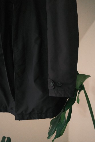 Langer Morgenmantel Herren dunkelblau Nylon Größe L Made in Italy - Bild 3 von 20