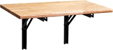 Wall Mounted Folding Workbench Heavy Duty Fold Down Table Utility Bench Solut...