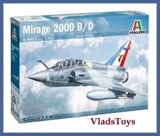 Italeri Plastic Model kit 1/72 Scale Dassault Mirage 2000 B/D #90023