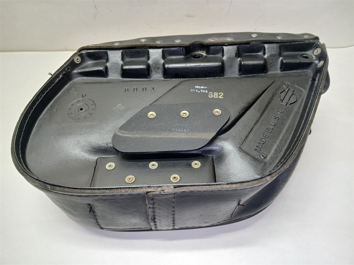Harley-Davidson 84-99 Fat Boy Nostalgic Leather Saddle Bags 90833