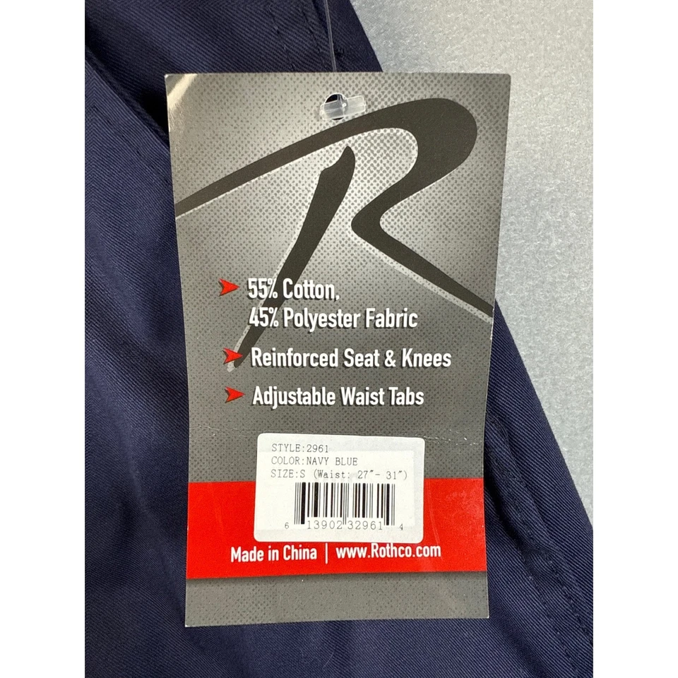 Lot Rothco 2 X Cargo Pants BDU Reinforced Adjustable Waist Navy Blue Mens S 2961 - Image 2 of 4