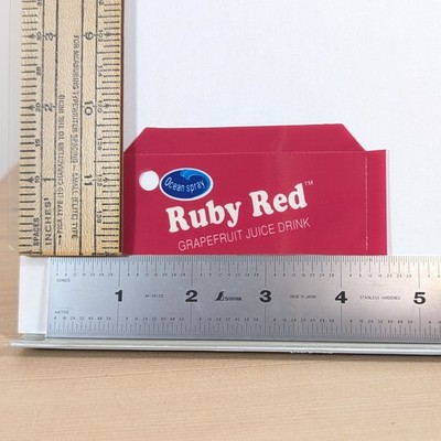 Ocean Spray Ruby Red juice vintage NOS Soda Vending Machine Flavor Strip retro