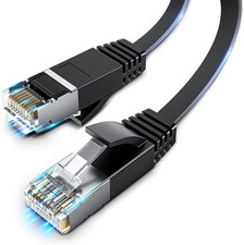 Cat 6 Flat Ethernet Cable, 30FT, High Speed RJ45 Network Cable for Indoor/Outdoo