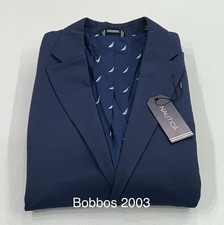 Nautica Men's Modern-Fit Bi-Stretch Suit Jacket, Blue, Size 40R