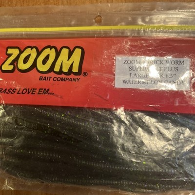 ZOOM-TRICK WORM-LARGE 20pk-6.5'' -WATERMELON CANDY-FAST SHIPPING