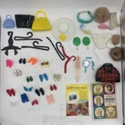 VTG Barbie Doll & Other Fashion/Doll Accessory Lot Mixed Pieces Bundle 1960's