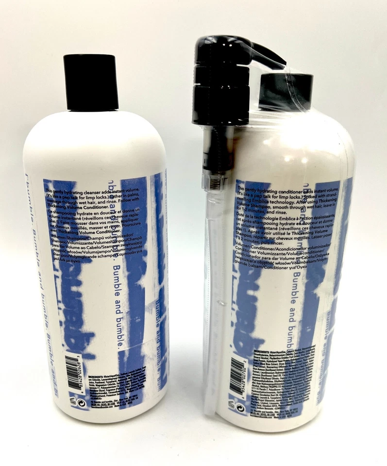 Bumble and Bumble Bb Thickening Shampoo & Conditioner Set ~ 33.8oz/1000ml Each - Image 2 of 4