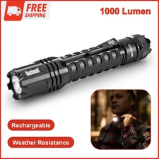Bushnell PRO 1000L Flashlight Battery Powered - Rechargeable Weather Resistant