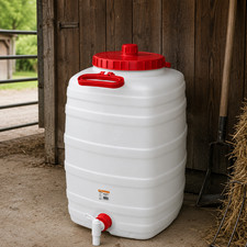 Mostfass 50 Liter Getr&auml;nkefass Auslaufhahn PE-HD Weinfass G&auml;rfass Lagerfass