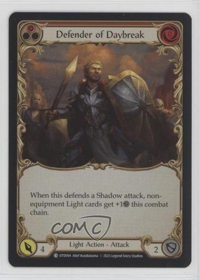 2023 Flesh and Blood - Dusk till Dawn Defender of Daybreak (Red) #DTD094