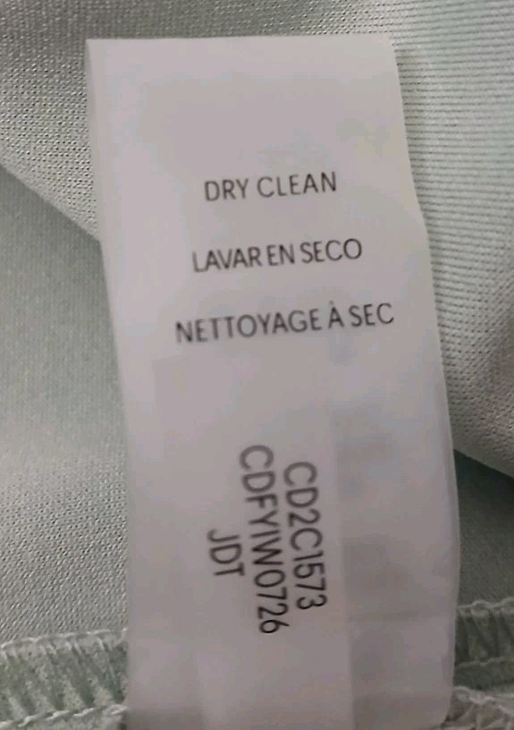 Calvin Klein Midi Dress 12 Tulip Sleeve Belted Mint Green Button Front Retro NWT thumbnail 11