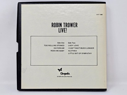 Robin Trower - Live - Reel to Reel Tape - CHT 1089 - Untested - Picture 3 of 4
