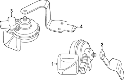 #ad Genuine Audi Low Note Horn Mount Bracket 4K6 951 230 A $20.21