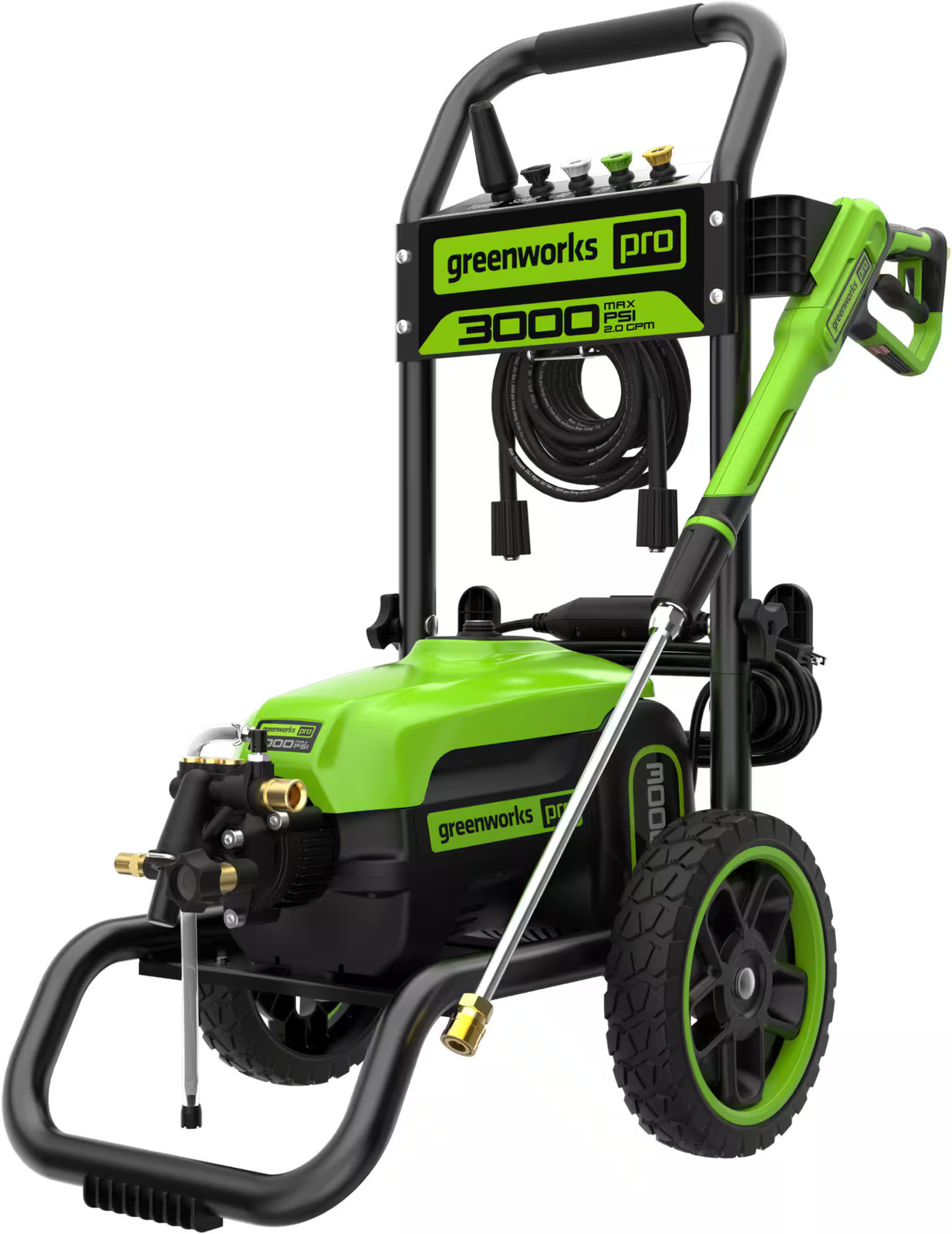 Greenworks - 3000 PSI Electric Pressure Washer up to 2.0 GPM
