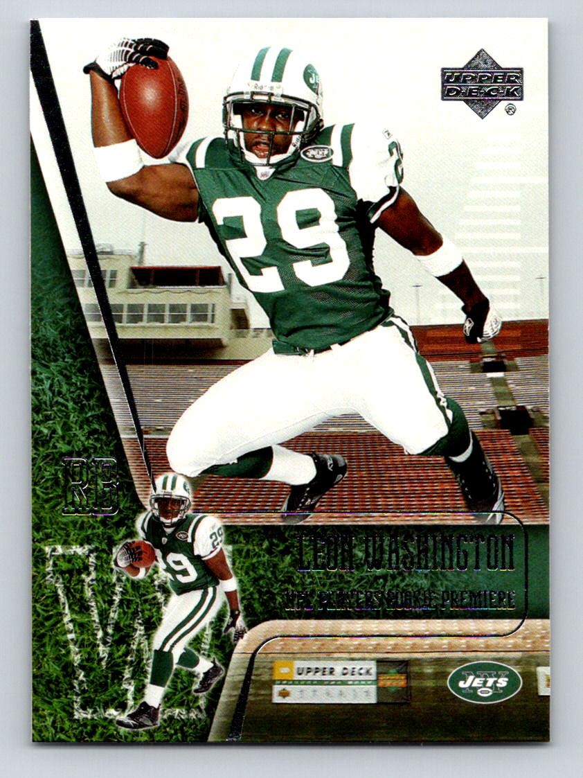 2006 Upper Deck Rookie Premiere Box Set #22 Leon Washington New York Jets