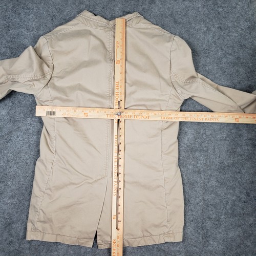 J Crew Jacket Mens MT Medium Khaki Beige Casual Work Twill Field Pockets Cotton - Picture 9 of 11