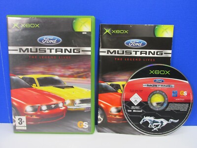 Original Microsoft XBOX FORD MUSTANG THE LEGEND LIVES VIDEOSPIEL kostenloser UK-Versand