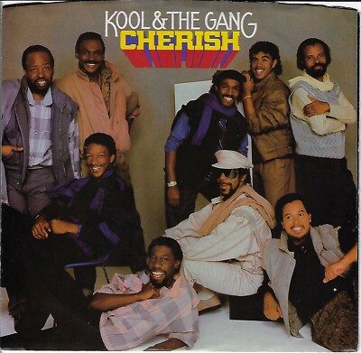KOOL & THE GANG CHERISH USED 7'' W/ PIC SLEEVE VG+/VINYL NM