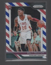BILLY PRESTON 2018-19 PANINI PRIZM RED WHIT BLUE PRIZMS ROOKIE CARD #19