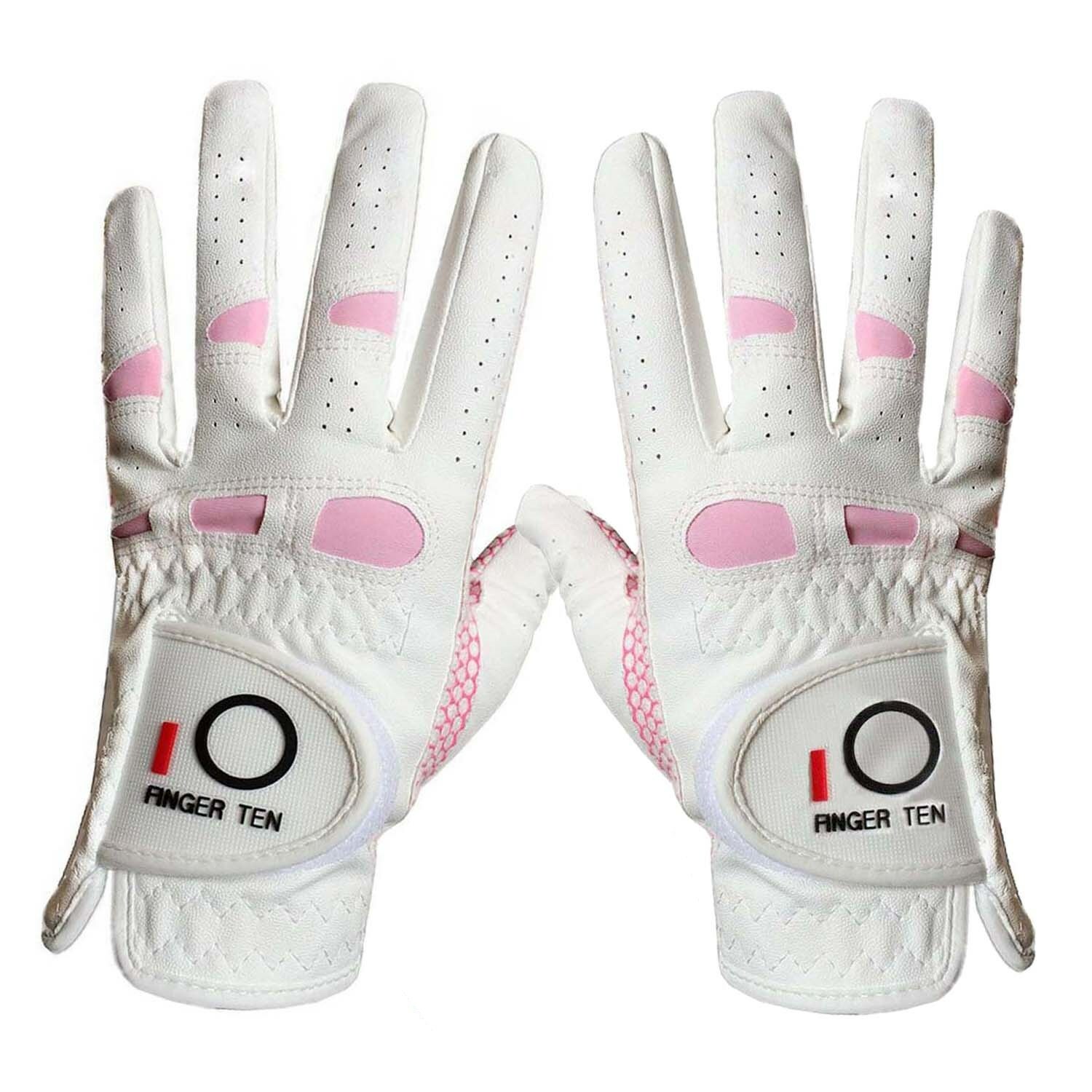 Women Ladies Golf Gloves Pair Left Right Hand Rain Grip Comfortable All