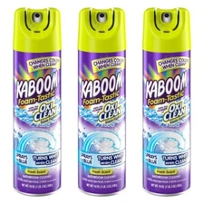 3 Pack Kaboom Foam-Tastic with OxiClean Fresh Scent Bathroom Cleaner, 19 oz.
