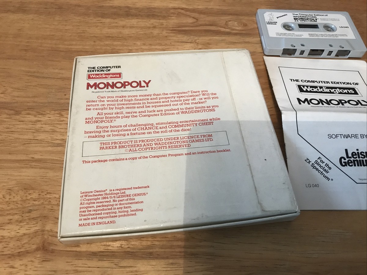 ZX Spectrum - Monopoly by Leisure Games - (b38) | eBay