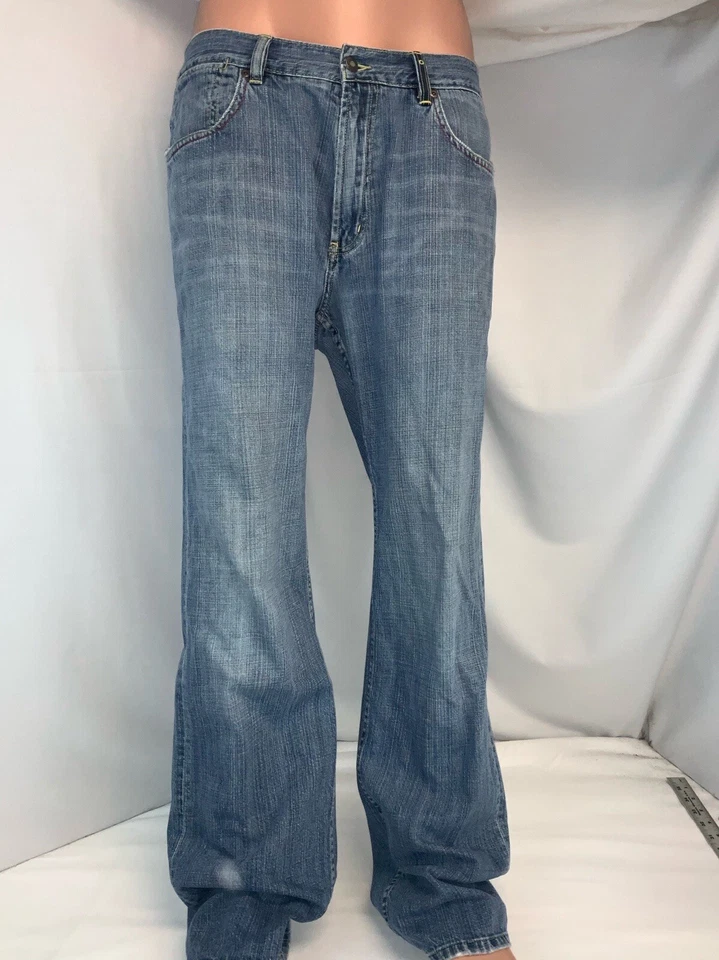 Indigo Palms Original Fit Jeans 36x34 Medium Blue Cotton Hong Kong YGI E1-290 - Image 2 of 4
