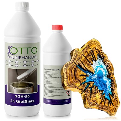 Das ultimative glasklare Giessharz, 1,2 Kg Epoxidharz incl. Härter, transparent