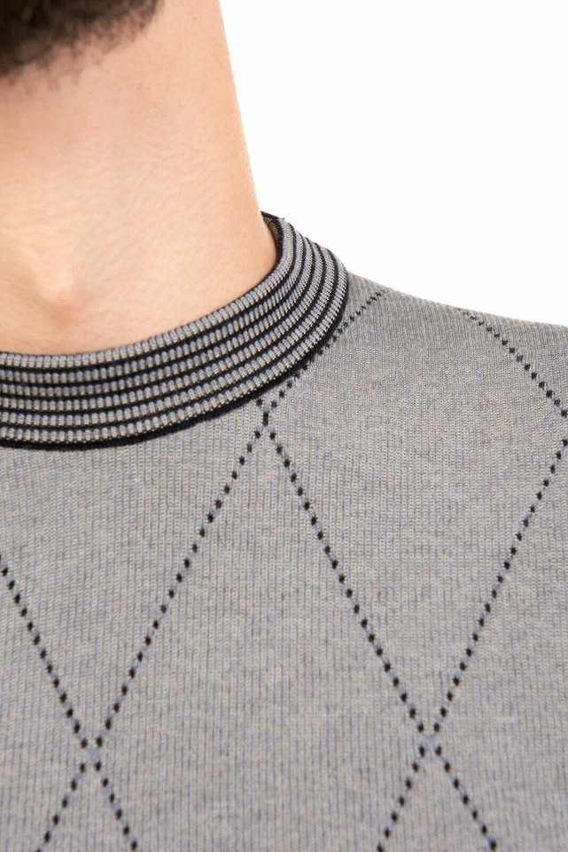 Jersey de Lana Ballantyne Talla 50/M Argyle Borde a Rayas Hecho en Italia PVP 385 €  Foto 4 de 4