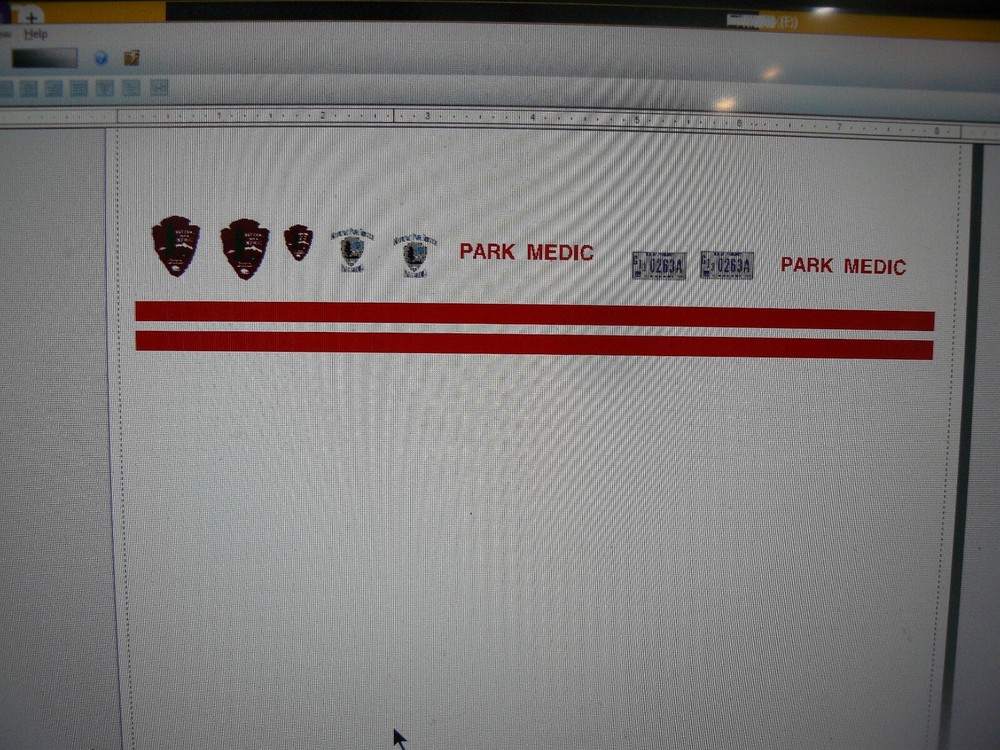 US NPS Park Service SAR Medic Vehicle Decals 1:64