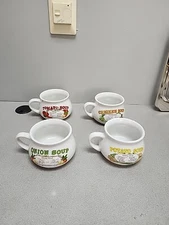 Set of 4 DAT'L DO IT (DDI) Soup Recipe Mugs/Bowls