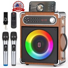Bocinas Bluetooth Grandes Para Fiestas Con Microfono Para Karaoke Nuevo