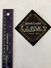 Renegade Classics Motorcycle Apparel Patch Embroidered Sew On