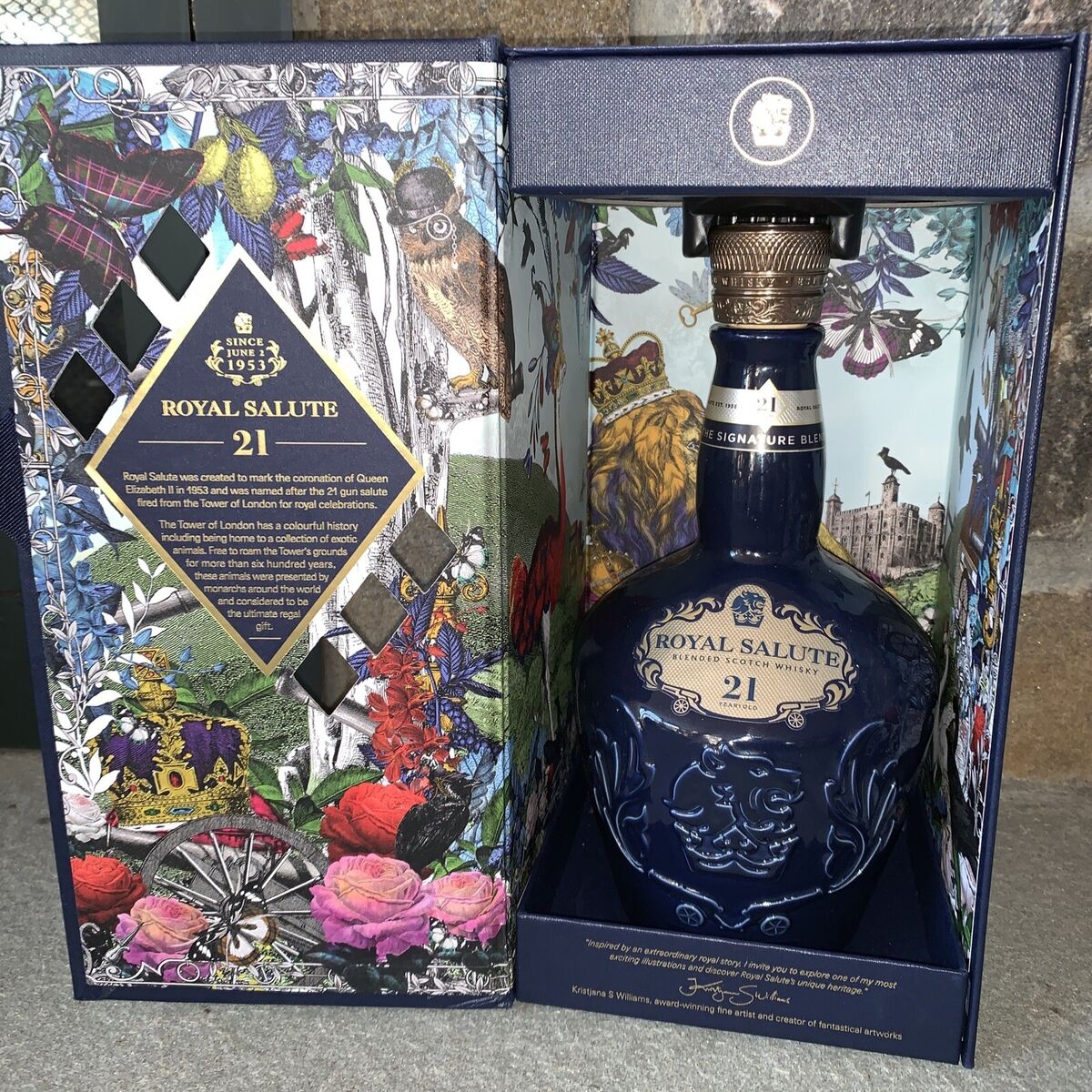 Royal Salute Blended Scotch 21 Yr Whisky Empty Porcelain Royal Salute Blended Scotch 21 Yr Whisky Empty Porcelain