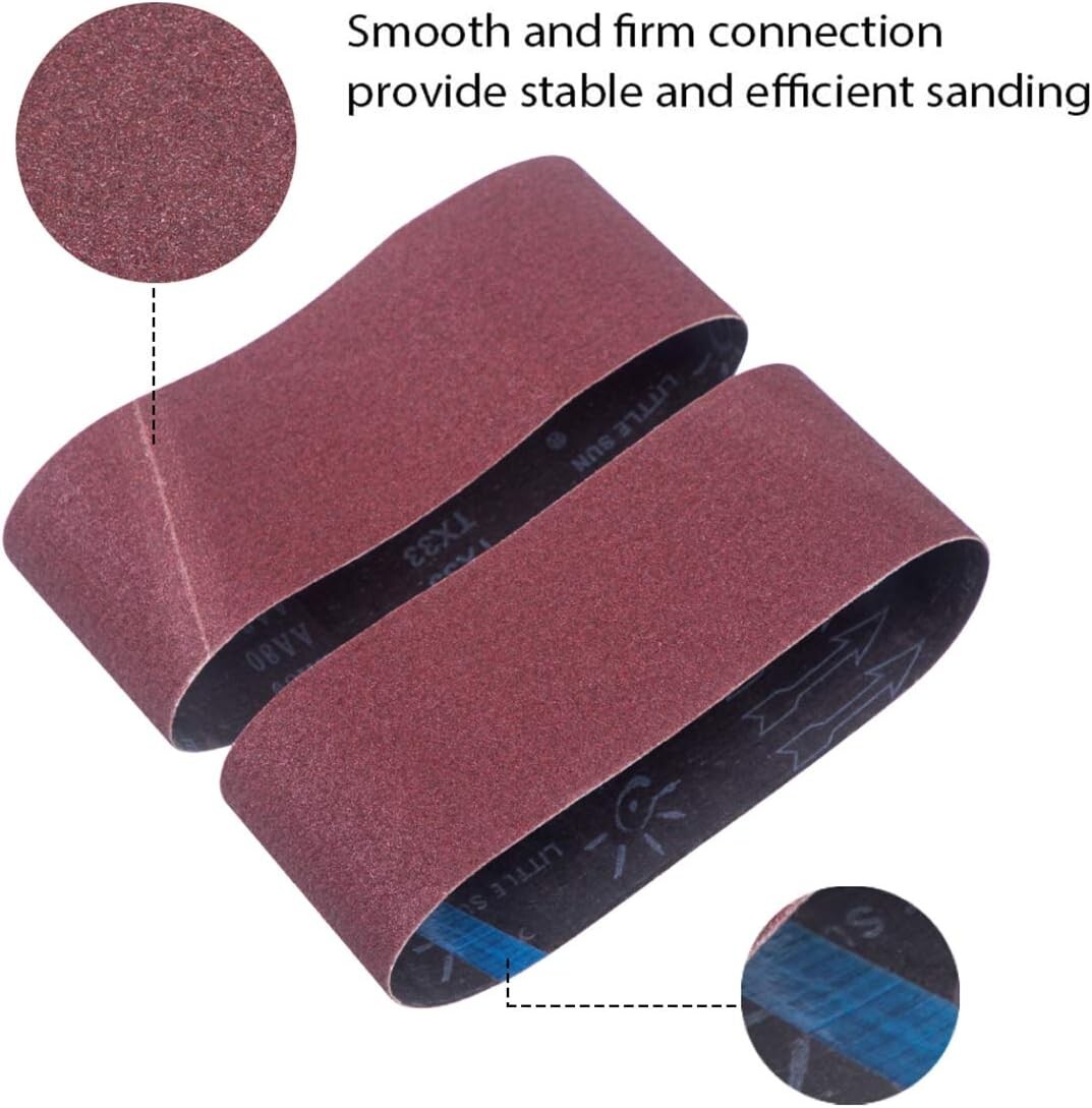 Bande abrasive 100 x 610 mm STEBRUAM mixte pour ponceuse à bande - 3